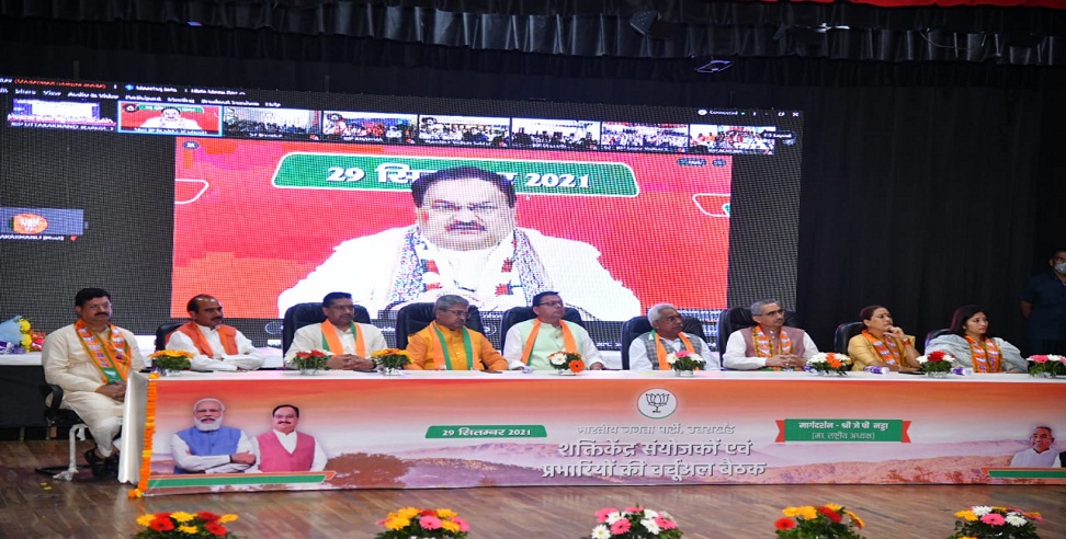 उत्तराखंड: BJP राष्ट्रीय अध्यक्ष जेपी नड्डा ने 70 विधानसभाओं में किया वर्चुअल संवाद…..