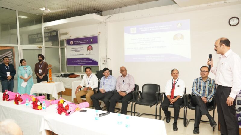 श्री महंत इन्दिरेश अस्पताल में रेडियो डायग्नॉसिस विभाग ने आयोजित की आधुनिक स्कैलेटल सोनोग्राफी कार्यशाला