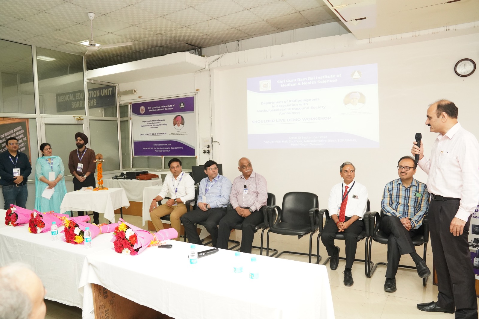 श्री महंत इन्दिरेश अस्पताल में रेडियो डायग्नॉसिस विभाग ने आयोजित की आधुनिक स्कैलेटल सोनोग्राफी कार्यशाला