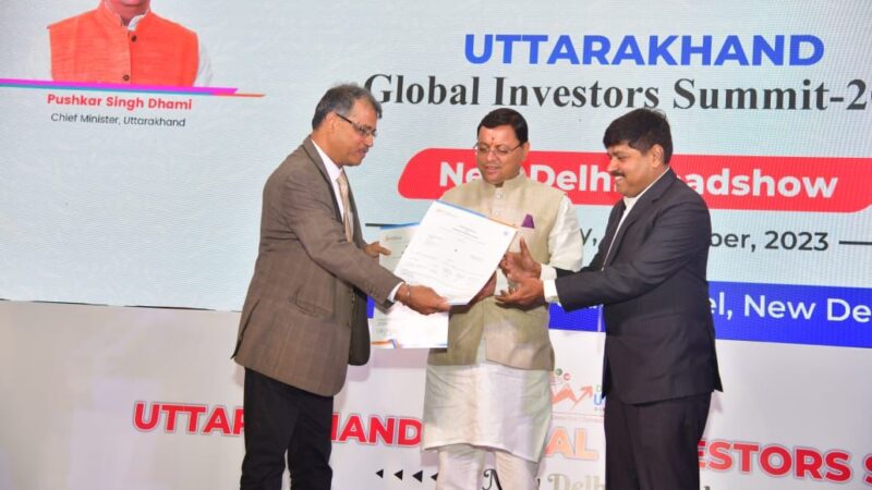 उत्तराखण्ड सरकार और जे एस डब्लयू नियो एनर्जी लिमिटेड के मध्य किया गया 15 हजार करोड़ का MOU, नई दिल्ली में उत्तराखण्ड ग्लोबल इन्वेस्टर समिट के रोड शॉ के दौरान सीएम पुष्कर सिंह धामी की उपस्थिति में किया गया एमओयू