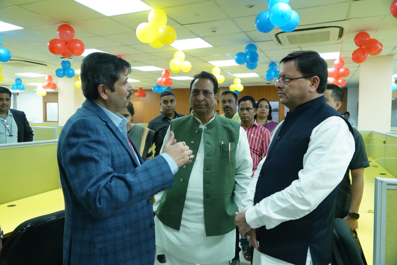 मुख्यमंत्री पुष्कर सिंह धामी ने हेक्सावेयर टेक्नोलॉजी के स्थानीय कार्यालय का किया शुभारंभ