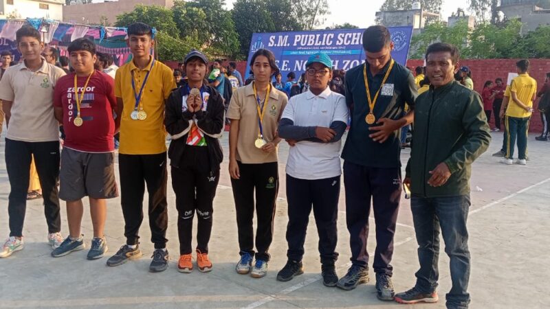 सीबीएसई आर्चरी नॉर्थ जोन चैंपियनशिप प्रतियोगिता में कोटद्वार स्टेडियम के छात्रों ने जीते पांच स्वर्ण, चार रजत व दो कांस्य पदक