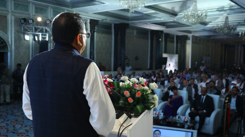 मुख्यमंत्री धामी ने किया मुंम्बई रोडशो में प्रतिभाग, कहा आागामी 5 वर्षों में  राज्य की जीएसडीपी को दोगुना करने का लक्ष्य