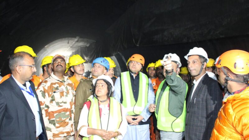 सुरंग में फंसे लोगों को सकुशल बाहर निकालना पहली प्राथमिकता – मुख्यमंत्री पुष्कर सिंह धामी