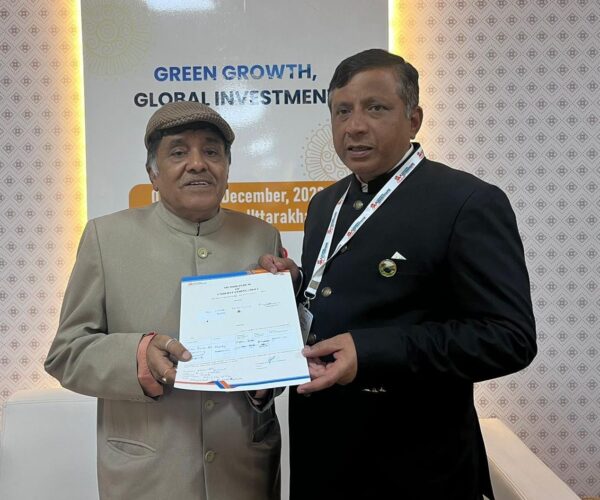 उत्तराखंड ग्लोबल इन्वेस्टर्स समिट में फ़िल्म निर्माण क्षेत्र में हुआ निवेश, जिंदल प्रोडक्शन प्रा. लि. द्वारा फ़िल्म ट्रैनिंग इंस्टीट्यूट एन्ड प्रोडक्शन रिसर्च की स्थापना के लिए किया गया एमओयू