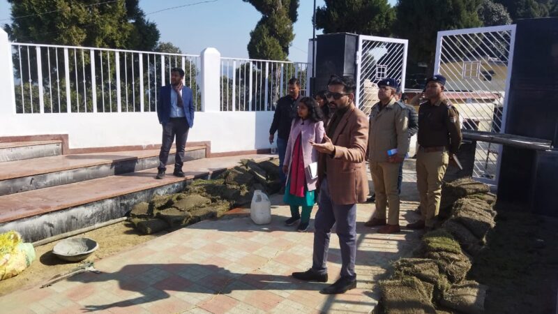 मुख्यमंत्री उत्तराखण्ड के प्रस्तावित जनपद भ्रमण कार्यक्रम को लेकर डीएम डॉ. आशीष चौहान ने रांसी स्टेडियम और कण्डोलिया क्षेत्र के समस्त रूट का किया स्थलीय निरीक्षण, दिए निर्देश