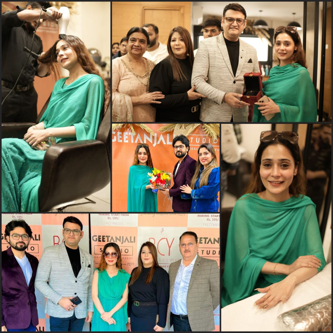 सोने का नाखून लगवाने गीतांजलि स्टूडियो हरिद्वार पहुंची बॉलीवुड अभिनेत्री सारा खान