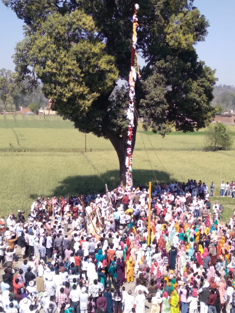 श्री गुरु राम राय जी महाराज के जयकारों से अराईयांवाला हरियाणा में निहाल हुई संगतें, 30 मार्च को झंडे जी मेले का होगा शुभारंभ