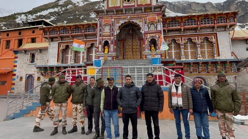 मंदिर समिति ने यात्रा से पूर्व बदरीनाथ धाम पहुंचकर लिया जायजा
