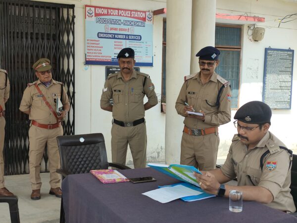 एसपी अजय गणपति ने कोतवाली पंचेश्वर का किया वार्षिक निरीक्षण, दिये निर्देश