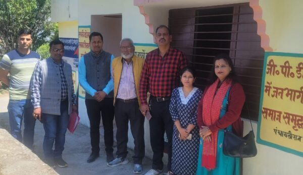आयुष्मान आरोग्य मंदिर बापरू में स्वास्थ्य चौपाल का आयोजन