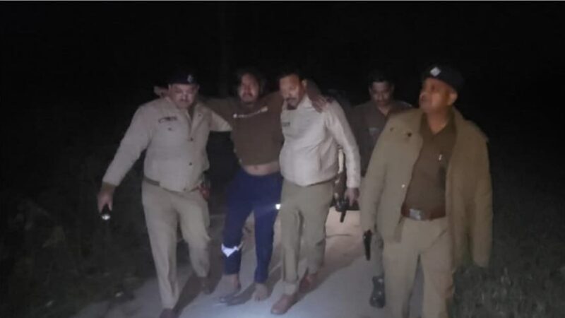 मंगलौर : पुलिस और बदमाशों के बीच मुठभेड़, एक को लगी गोली, तीन गिरफ्तार