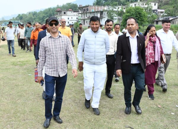 कत्यूर महोत्सव स्थल का दर्जा राज्य मंत्री शिव सिंह बिष्ट व डीएम आशीष भटगांई ने किया संयुक्त निरीक्षण
