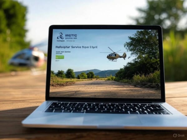 08 अप्रैल से शुरू होगी हेली सेवा की ऑनलाइन बुकिंग, IRCTC ने जारी किया पोर्टल