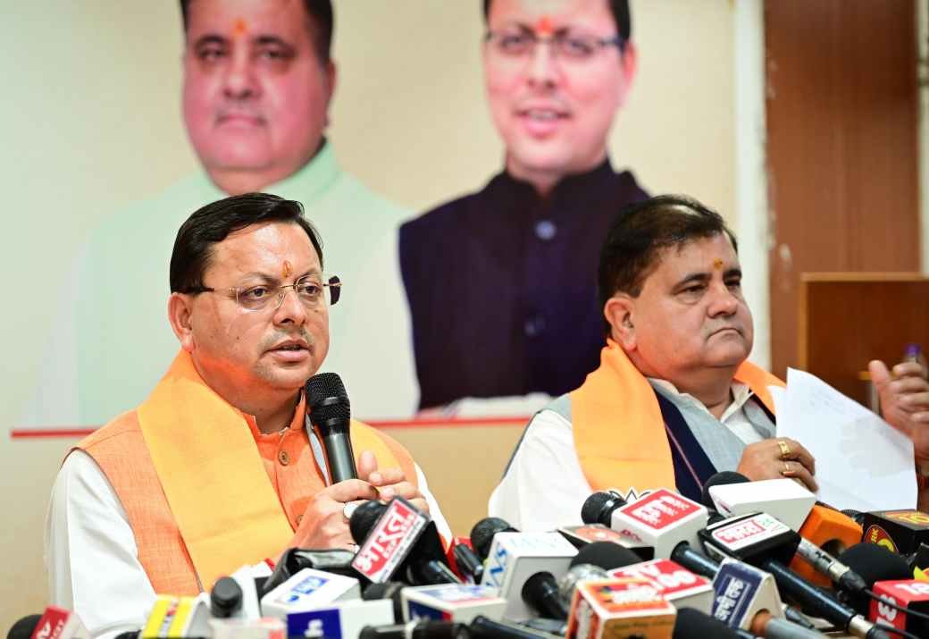 सीएम धामी की प्रेस वार्ता, मोदी सरकार की 11 साल की उपलब्धियां गिनाई