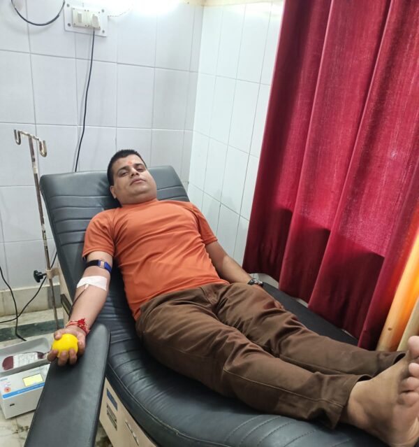 हिन्दू जागरण मंच के द्वारा रक्तदान दिवस पर रक्तदान का किया आवाह्न