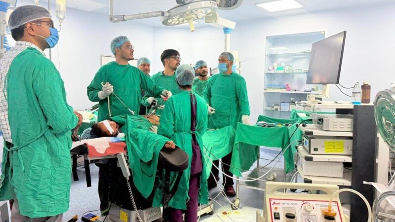 महिला को जीवनदान, लेप्रोस्कोपिक विधि से आपरेशन