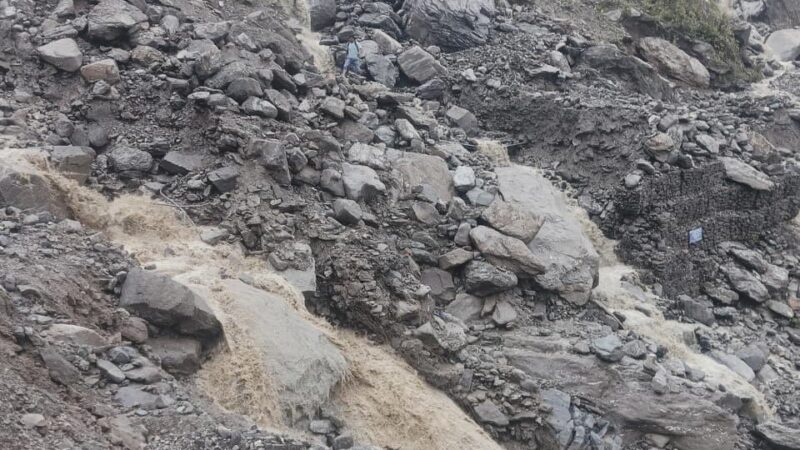 फिर भूस्खलन की जद में आया दशोली ब्लॉक का कौंज गांव