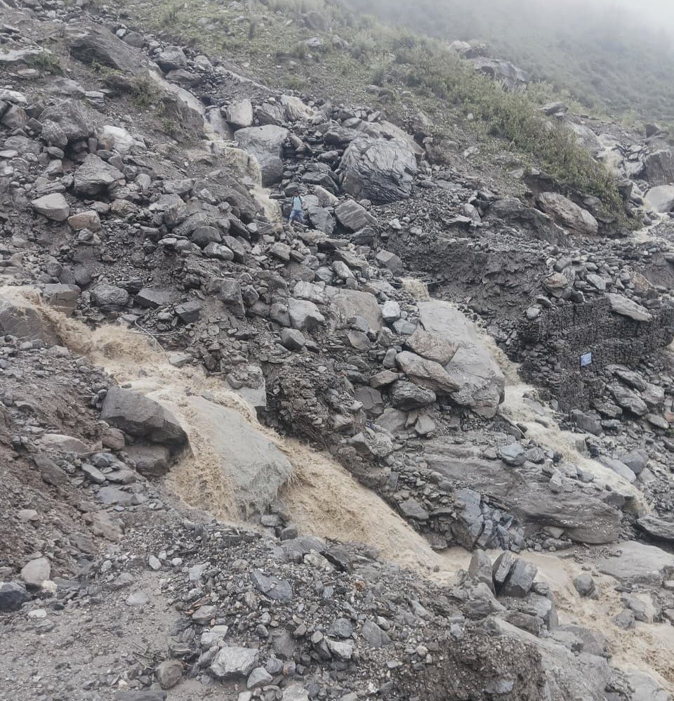 फिर भूस्खलन की जद में आया दशोली ब्लॉक का कौंज गांव