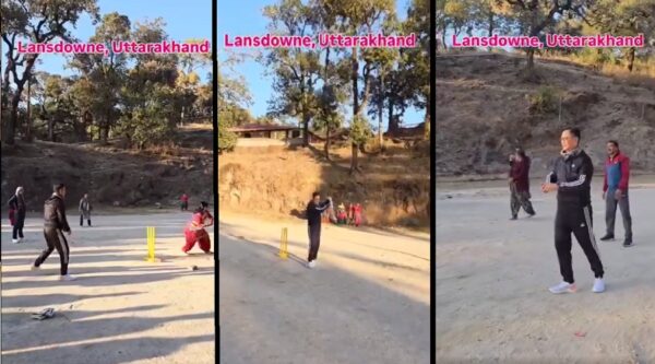 लैंसडाउन में केंद्रीय मंत्री किरेन रिजिजू ने महिलाओं संग खेला क्रिकेट