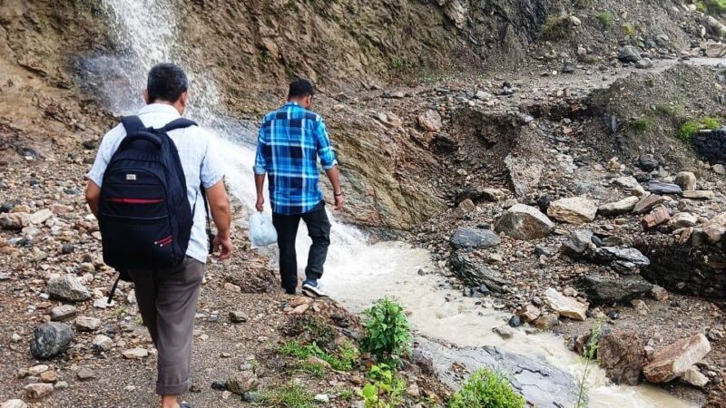 एक माह से बंद कौंज पोथनी मोटर मार्ग के सुधारीकरण की मांग