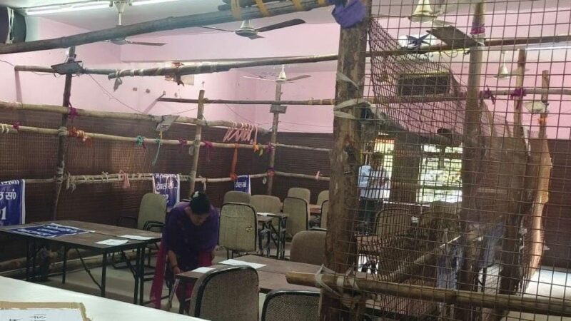 नौ ब्लॉकों में मतगणना के लिए लगे 83 टेबल