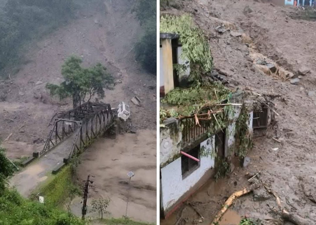 चमोली में भारी बारिश का कहर : भूस्खलन में पति-पत्नी दबे, दो लोग घायल