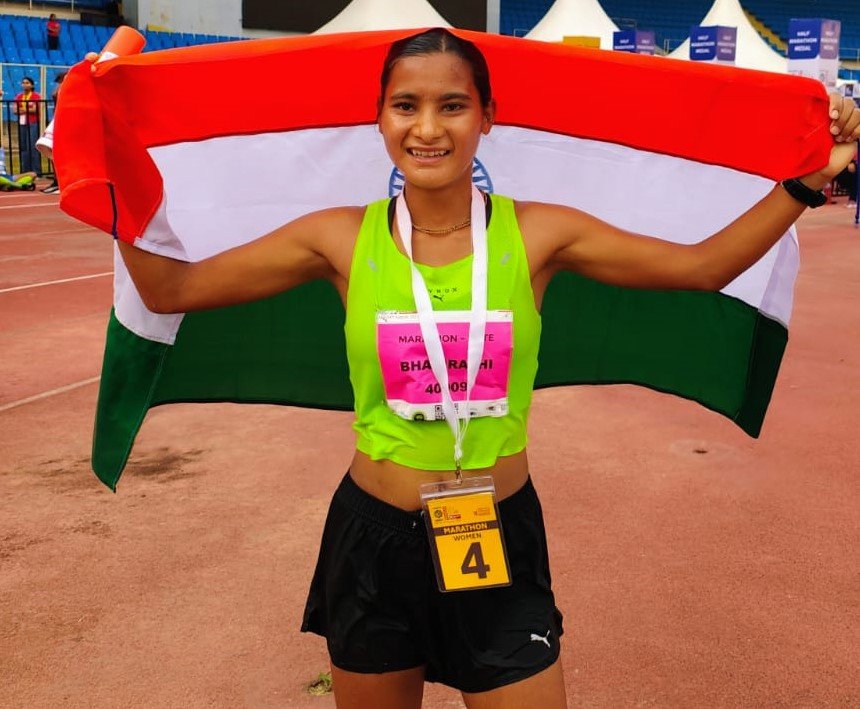 भागीरथी बिष्ट ने हैदराबाद मैराथन में गोल्ड किया अपने नाम