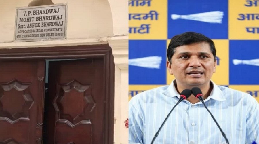 आप नेता सौरभ भारद्वाज के घर ED की छापेमारी, अस्पताल निर्माण घोटाले का आरोप