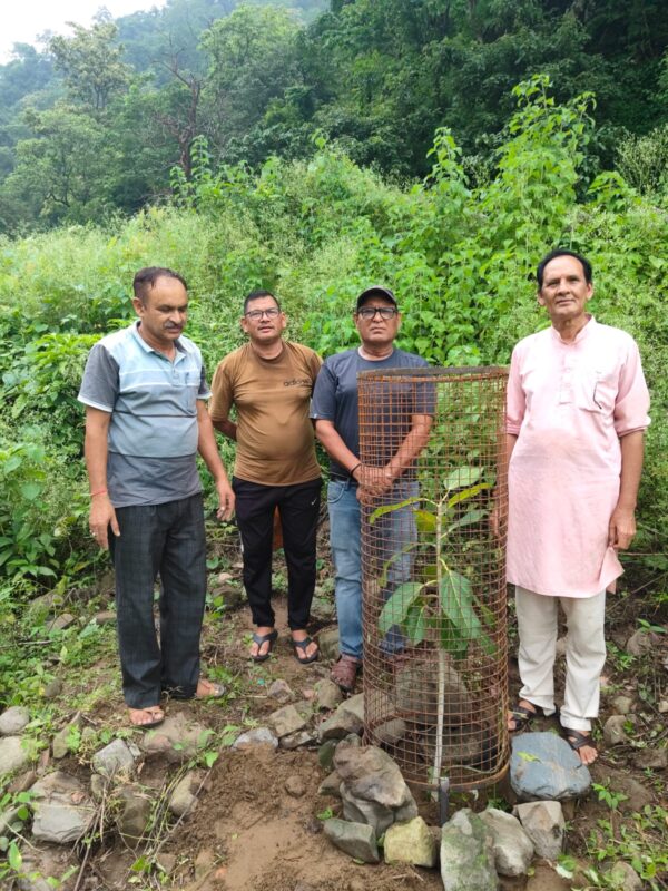 जड़ी बूटी दिवस पर किया पौधरोपण