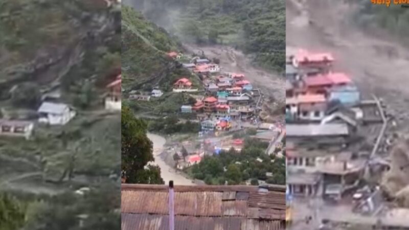 उत्तरकाशी में बादल फटने से उफान पर नदी, धराली क्षेत्र में भीषण तबाही