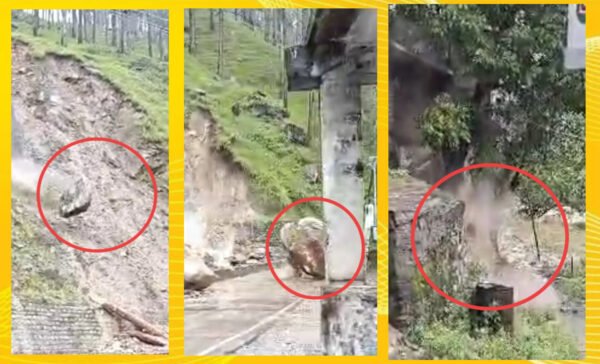 उत्तरकाशी : पुरोला बाजार की पार्किंग बनी खतरा, दरकता पहाड़ और गिरते बोल्डर