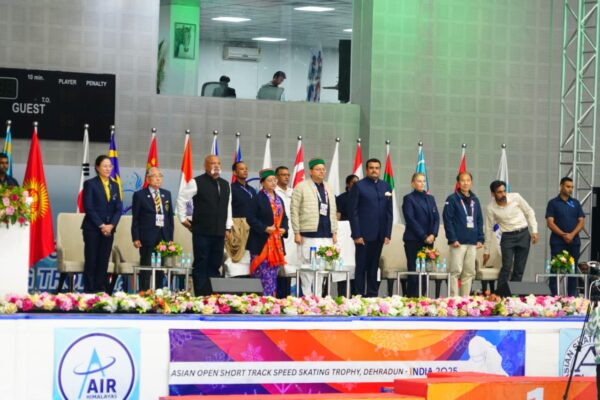 एशियन ओपन शॉर्ट ट्रैक स्पीड स्केटिंग ट्रॉफी 2025 के समापन समारोह में शामिल हुए सीएम धामी, अंतर्राष्ट्रीय प्रतियोगिता में एशिया के 11 देशों से 200 से अधिक खिलाड़ियों ने किया प्रतिभाग