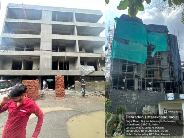 अवैध निर्माण व अतिक्रमण पर MDDA का कड़ा प्रहार, सहस्त्रधारा रोड हैली पैड के निकट बहुमंजिला अवैध निर्माण को किया सील