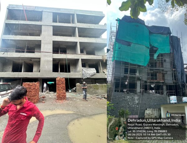 अवैध निर्माण व अतिक्रमण पर MDDA का कड़ा प्रहार, सहस्त्रधारा रोड हैली पैड के निकट बहुमंजिला अवैध निर्माण को किया सील