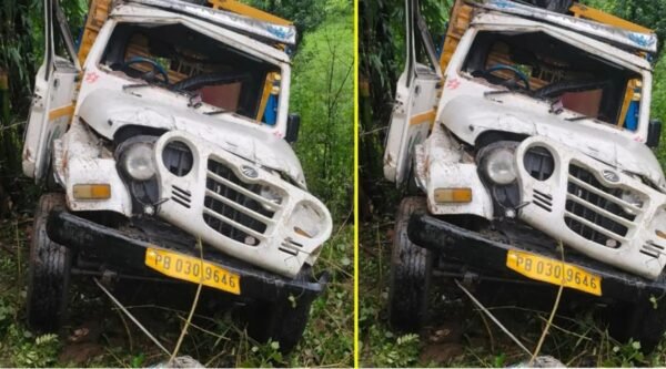 दर्दनाक हादसा : खाई में पिकअप गाड़ी गिरने से चार लोगों की मौत