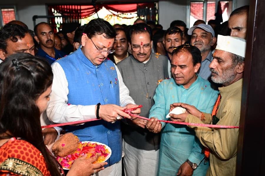 मुख्यमंत्री पुष्कर सिंह धामी ने किया उत्तराखंड के पहले साथी केंद्र का शुभारम्भ