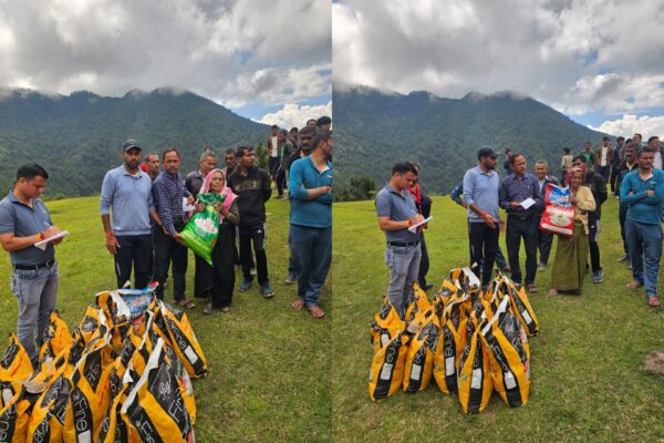 थराली के दूरस्थ गाँवों में राहत कार्य तेज, हेलीकॉप्टर से जौलीग्रांट भेजे गए दो गंभीर मरीज, राशन किट भी वितरित