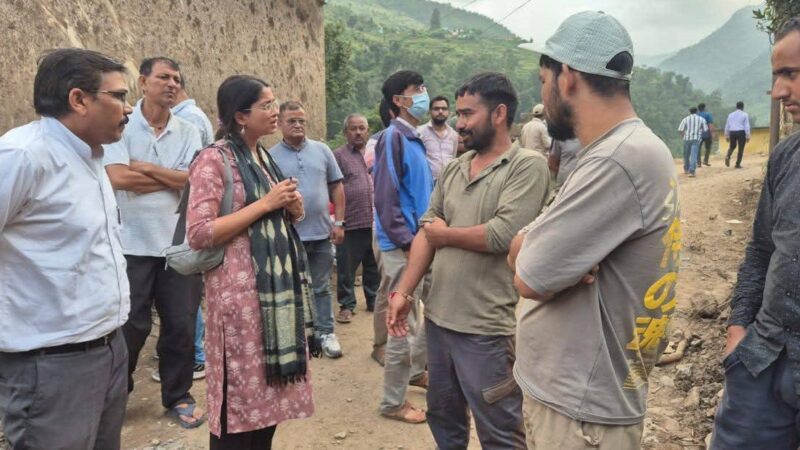 पीडीएनए टीम ने आपदा से हुए नुकसान का आकलन