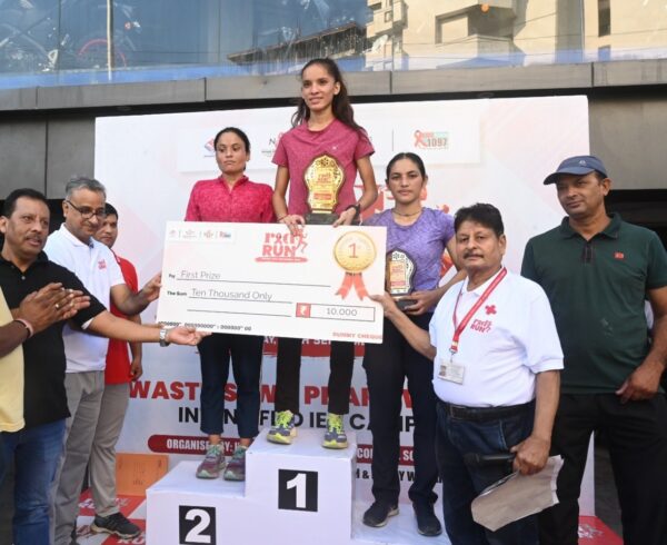 राज्य स्तरीय “रेड रन” मैराथन में युवाओं ने दौड़ लगाई, एचआईवी/एड्स जागरूकता का दिया संदेश