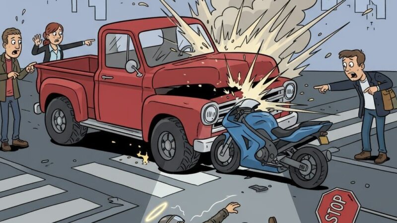 मोटर साइकिल पिकअप भिंडत में एक की मौत