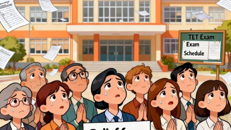 टीईटी परीक्षा की अनिवार्यता में शिक्षकों को राहत की गुहार