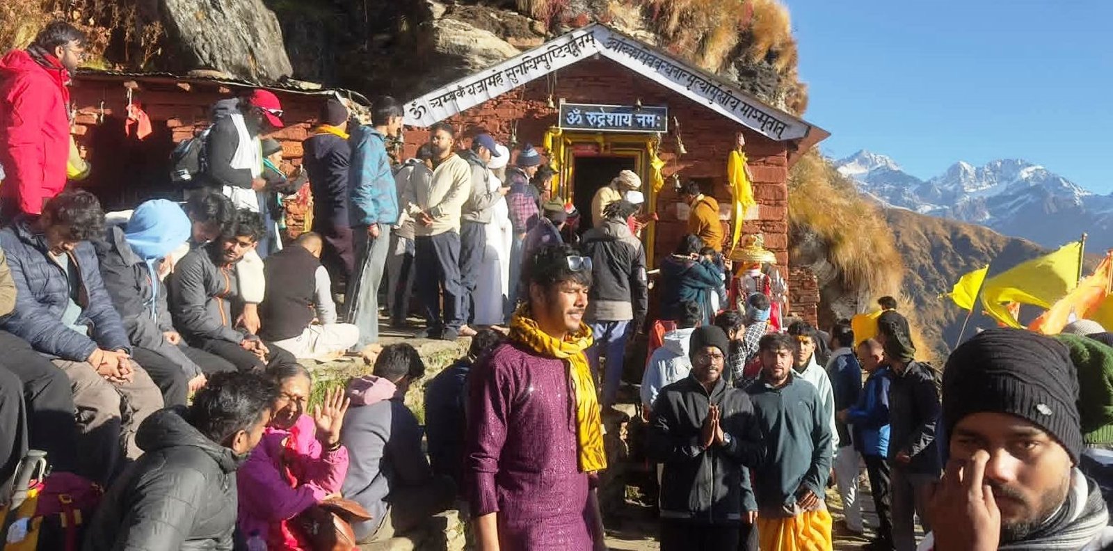 शीतकाल के लिए बंद हुए चतुर्थ केदार भगवान रूद्रनाथ मंदिर के कपाट