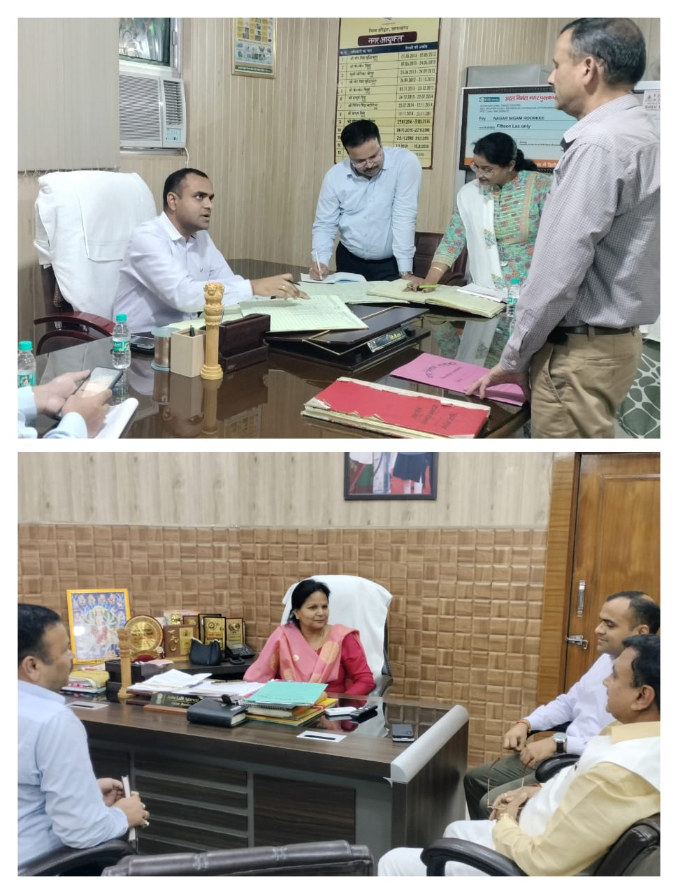 डीएम मयूर दीक्षित ने किया नगर निगम रुड़की का औचक निरीक्षण, अनुपस्थित मिले कई कर्मचारी, भेजा नोटिस