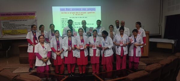 श्री महंत इन्दिरेश अस्पताल में तिमाही बुलेटिन “कैंसर संवाद” का शुभारंभ