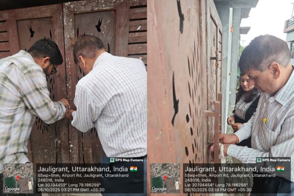 बिना स्वीकृति निर्माण करने वालों पर एमडीडीए का सख्त शिकंजा, जॉलीग्रांट में अनाधिकृत निर्माण को किया गया सील, उपाध्यक्ष बंशीधर तिवारी के नेतृत्व में लगातार कार्रवाई जारी