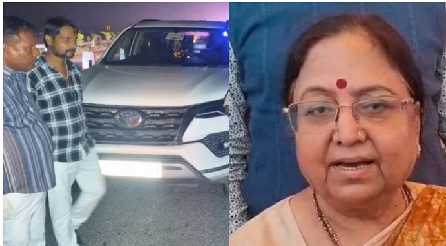 उत्तराखंड की पूर्व राज्यपाल बेबी रानी मौर्य की कार ट्रक से टकराई