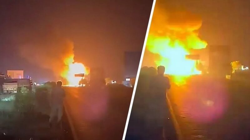 जयपुर-अजमेर राजमार्ग पर RTO चेंकिंग से डरकर टैंकर ड्राइवर ने LPG ट्रक में मारी टक्कर, 02 घंटे तक फटते रहे 200 सिलेंडर