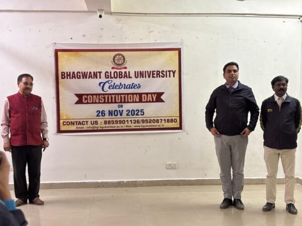 भगवंत ग्लोबल यूनिवर्सिटी कोटद्वार में मनाया गया संविधान दिवस