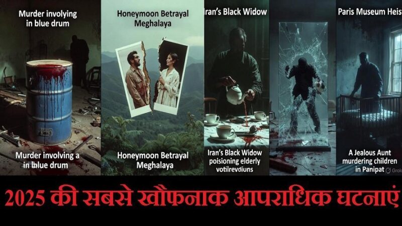 2025 की सबसे खौफनाक आपराधिक घटनाएं : विश्वासघात, हत्या और लूट की दहशत भरी कहानियां